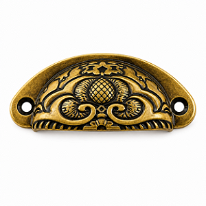 Puxador de Metal - Concha - Ref. 1655 - 8 cm x 4 cm