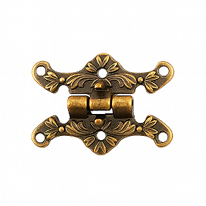 Dobradiça Colonial (Ref. 15700) Enfeitada - 3,5 cm x 2,5 cm