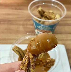 Mini Churros com doce de leite Low Carb