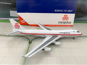 Miniatura Avião - Boeing 747-400F - Cargolux Retro - 1:400 - Gemini Jets