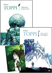 Combo: Coleção Toppi vols. 1 e 2 + Caderno de sketch linha Toppi