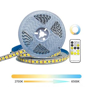 Fita LED 5025 18W Multicor CCT 120 LED's IP20 5 metros 12V Ctrl