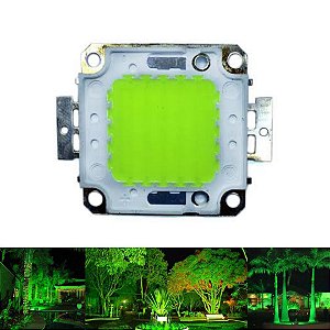 Chip LED COB 50W Verde Reparo Refletor