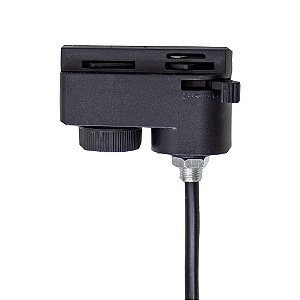 Adaptador de Pendente Trilho Eletrificado Preto Bivolt