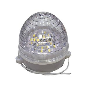 Lampada Strobo LED Natal Redonda Branco Frio 220V