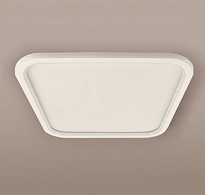 Lustre Plafon LED 32W Telaio 40x40 Quadrado Branco 3000K Bivolt