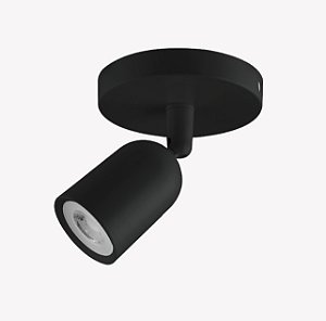 Spot LED 7W Sobrepor Foco Direcional Preto 6500K Bovolt
