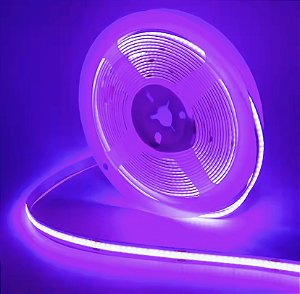 Fita LED COB Roxo 10W 360 LED’s 12V IP44 5 Metros