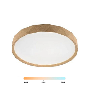Lustre Plafon LED 60W Clean Redondo 39cm Multicor Bivolt