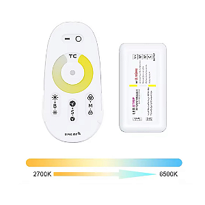 Controle Multicor CCT Touch LED 12V 24V 288W 2.4Ghz