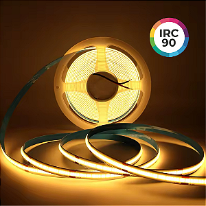 Fita LED COB 10W IRC90 320 LED’s 12V IP20 5 Metros Branco Quente 2700K