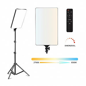 Ring Light 19 Polegadas 55W Iluminador LED 3 Cores Bivolt Tripe 2mts