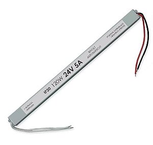 Fonte 120W 24V 5A Slim Palito Profissional Bivolt