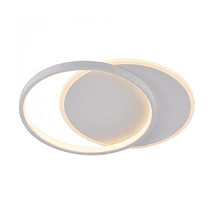 Lustre Plafon LED Duplo 49W Redondo 40cm Branco 3000K Bivolt