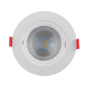 Spot 7w Redondo LED COB Direcional Branco Frio