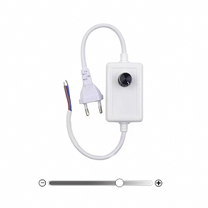 Controlador Dimmer Fita LED Direto Na Rede Analógico Branco Bivolt
