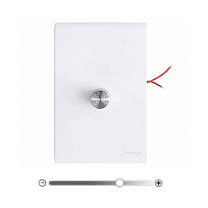 Interruptor Dimmer Fita LED Direto Na Rede 4x2 Analógico Branco Bivolt