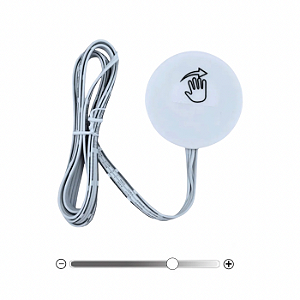 Interruptor Touch Dimmer Fita LED Marcenaria 20mm 5A Redondo 5-24V