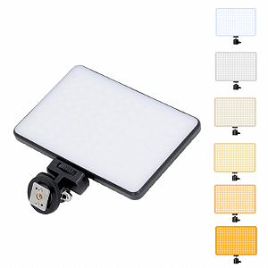 Iluminador LED Portátil 12W CCT Vídeo Make 20x13cm Bateria 5V