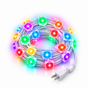 Cordão LED Natal Digital 15 Metros Luz de Beiral RGBIC IP67 Bluetooth Bivolt
