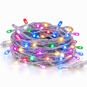 Pisca LED Natal Sequencial 3 Metros Colorido Fio Translucido Bivolt