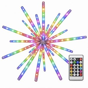 Sputnik LED Natal 100x100 RGB Digital IP44 Controle Remoto Bivolt