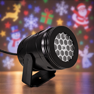 Mini Projetor LED Natalino 3W RGB IP44 Bivolt