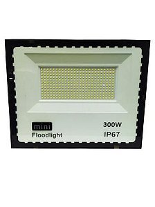 Refletor 300W LED SMD Slim Mini Holofote Branco Frio IP67 Bivolt