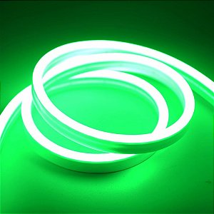 Mangueira Fita LED Neon Flex Verde 127V Metro