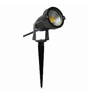 Espeto de Jardim LED 5W Branco Quente 3000K COB IP66 Bivolt