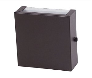 Arandela 2 Fachos Slim Marrom 1XG9 Externa Alumínio Bivolt