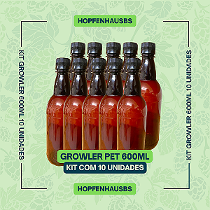 Kit Growler 600ml - 10 unidades