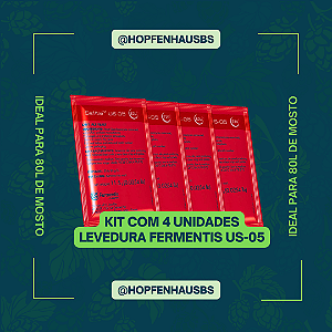 Levedura Fermentis US-05 - Kit com 4 unidades