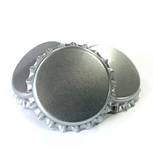 Tampinha PryOff 26mm - Prata