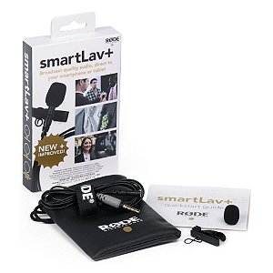 RODE smartLav+ Microfone de Lapela Para Smartphones