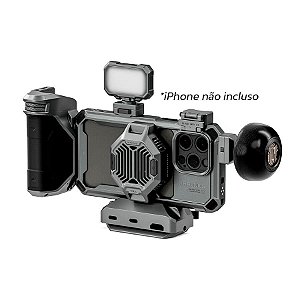 Tilta Kit Khronos Avançado para iPhone 15 Pro Max com Baterias Internas (Cinza Espacial)