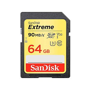 Cartão SanDisk 64 GB Extreme 90 Mb/s