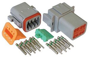 kit Conector Elétrico Deutsch 8 vias