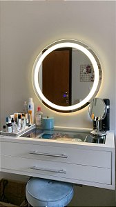 - Espelho  redondo com touch led 6500k  0,90x0,90