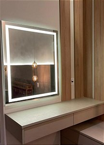 - Espelho com touch led 3000k  embutido 0,80x0,90