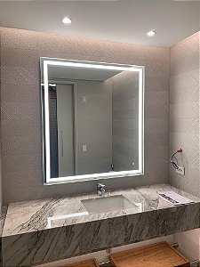 - Espelho camarim touch led 4000k embutido 0,80 x 1,00