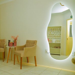 ESPELHO ORGÂNICO COM ILUMINAÇÃO LED INDIRETA 0,80X1,80