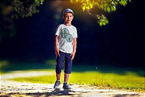 Camiseta Infantil Branca Medalha de São Bento
