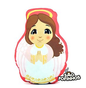 Almofada Boneco Naninha Anjo Menina Rosa