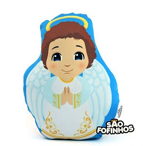 Almofada Boneco Naninha Anjo Menino Azul