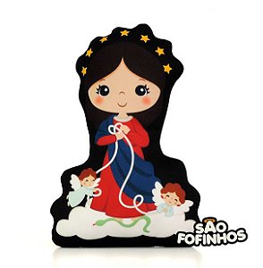 Almofada Boneco Naninha Nossa Senhora Desatadora de Nós