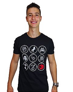 Camiseta Hobby's Preta Masculina