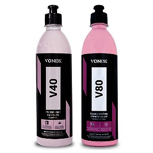 Kit v40 polidor 4 em 1 e v80 selante sintético 500ml - Vonixx