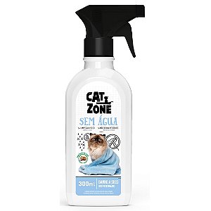Banho seco eliminador de odores maciez e brilho 300ml - cat zone