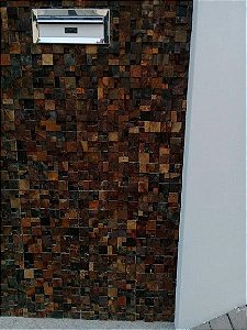 Pedra Ferro Corten Placa 30x30 Telado Mosaico - Revestimentos